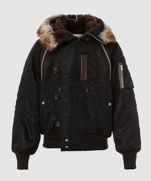 ジャケット・アウター SUGARHILL NYLON ZIP HOODED JACKET SUGARHILL(シュガーヒル)のNYLON ZIP HOODED JACKET BLACKの通販