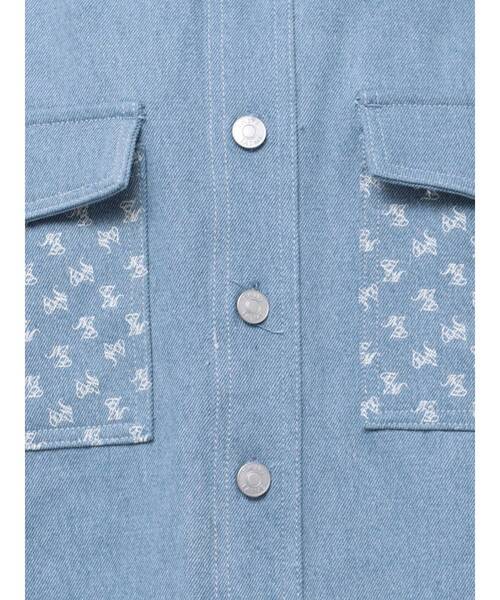 EATME（イートミー）の「BIGシルエットデニムジャケット（デニムジャケット・レディース・ライトブルー/ブラック・FREE）」の15枚目の写真