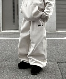 YACA（ヤーカ）の「Embroidery Logo Sweat PT/エンブロイダリーロゴスウェットパンツ【unisex item】（スウェットパンツ）」