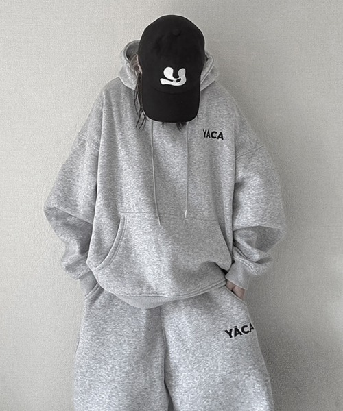 YACA(ヤーカ)の「Embroidery Logo Sweat PT/エンブロイダリーロゴスウェットパンツ【unisex item】(スウェットパンツ・レディース・アイボリー/アッシュグレー/ブラック/グレー・FREE)」の14枚目の写真