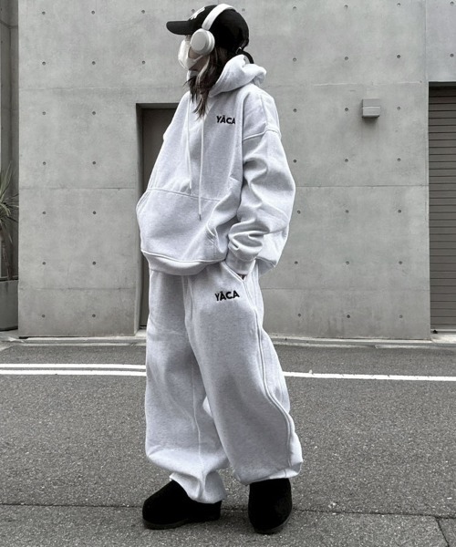 YACA(ヤーカ)の「Embroidery Logo Sweat PT/エンブロイダリーロゴスウェットパンツ【unisex item】(スウェットパンツ・レディース・アイボリー/アッシュグレー/ブラック/グレー・FREE)」の19枚目の写真
