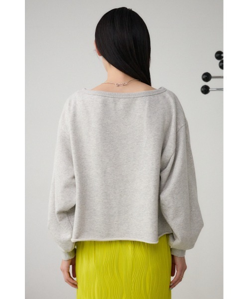 AZUL by moussy（アズールバイマウジー）の「ビンテージライクウラケトップス（スウェット・レディース・ピンク/杢グレー/ブラック・MEDIUM/SMALL）」の17枚目の写真