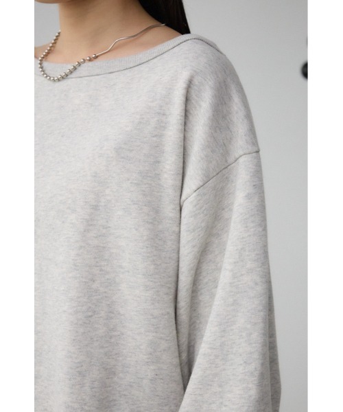 AZUL by moussy（アズールバイマウジー）の「ビンテージライクウラケトップス（スウェット・レディース・ピンク/杢グレー/ブラック・MEDIUM/SMALL）」の20枚目の写真