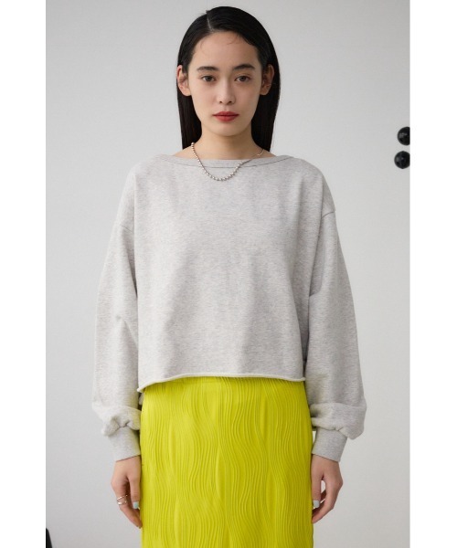 AZUL by moussy（アズールバイマウジー）の「ビンテージライクウラケトップス（スウェット・レディース・ピンク/杢グレー/ブラック・MEDIUM/SMALL）」の16枚目の写真