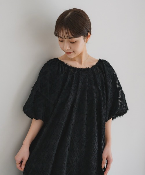 新品　25年モデル　半額以下　Plantation　ジャガードワンピース　日本製 セール】 フレームジャガードドレス （ロング・マキシ丈