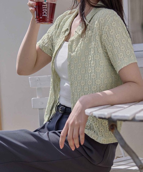 美品のエルメス　ポロシャツ　半袖シャツ　サイズM ニット　植物　花柄 楽天市場】HERMES エルメス ポロシャツ Broderie H 「H」刺繍