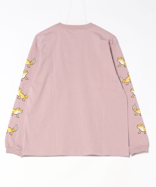 go slow caravan（ゴースローキャラバン）の「USA/C レオパードゲッコー ロングスリーブ TEE（Tシャツ/カットソー・メンズ・ホワイト/ブルー/ラベンダー・SMALL/MEDIUM/LARGE/X-LARGE）」の16枚目の写真