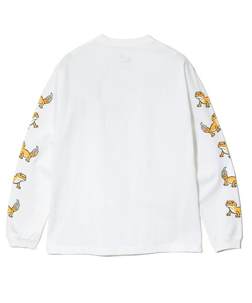 go slow caravan（ゴースローキャラバン）の「USA/C レオパードゲッコー ロングスリーブ TEE（Tシャツ/カットソー・メンズ・ホワイト/ブルー/ラベンダー・SMALL/MEDIUM/LARGE/X-LARGE）」の13枚目の写真