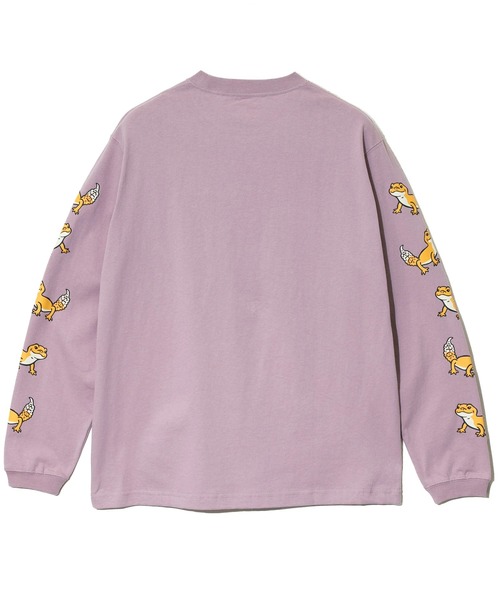 go slow caravan（ゴースローキャラバン）の「USA/C レオパードゲッコー ロングスリーブ TEE（Tシャツ/カットソー・メンズ・ホワイト/ブルー/ラベンダー・SMALL/MEDIUM/LARGE/X-LARGE）」の15枚目の写真