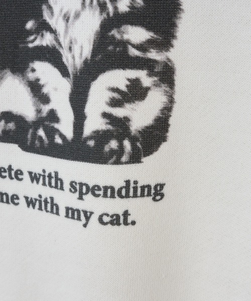 one after another NICE CLAUP（ワンアフターアナザーナイスクラップ）の「アニマルアソートスウェット（スウェット・レディース・ネイビー/ホワイト系その他/レッド/オフホワイト・FREE）」の19枚目の写真