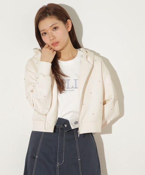 ジルバイジルスチュアート ジルスチュアート JILLSTUART パーカー 上着 セール】◇ショート丈ダイバーパーカー（パーカー）｜JILL by