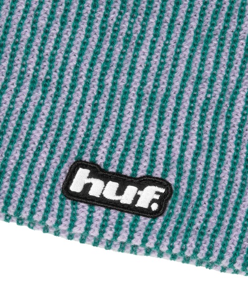 HUF(ハフ)の「TWO TONE BEANIE / HUF ハフ シングルビーニー ニットキャップ(ニットキャップ/ビーニー・メンズ・ブラック/パープル系その他・O/S)」の6枚目の写真