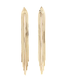 Ray BEAMS | Medley / フリンジチェーン ピアス(ピアス（両耳用）)