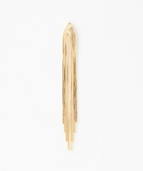 Ray BEAMS(レイビームス)の「Medley / フリンジチェーン ピアス(ピアス(両耳用)・レディース・ゴールド・ONE SIZE)」の3枚目の写真