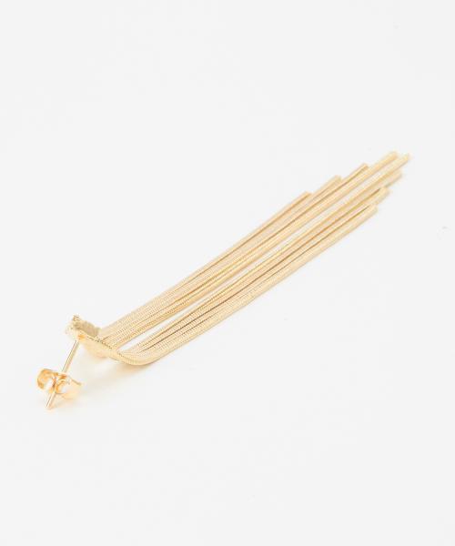 Ray BEAMS(レイビームス)の「Medley / フリンジチェーン ピアス(ピアス(両耳用)・レディース・ゴールド・ONE SIZE)」の4枚目の写真