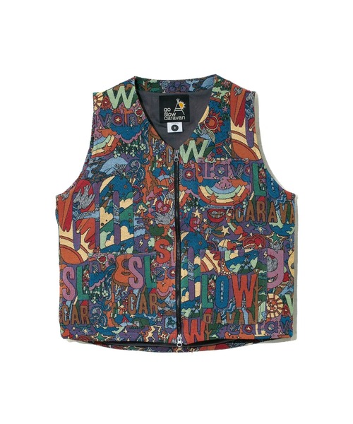 go slow caravan（ゴースローキャラバン）の「ゴブランZIPベスト（ベスト・メンズ・パープル系その他・MEDIUM/LARGE/X-LARGE）」の7枚目の写真