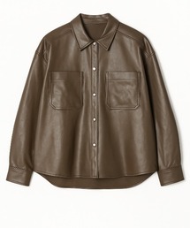 CHIGNON シニオン 24秋ご予約】 フェイクレザージャケット 4244