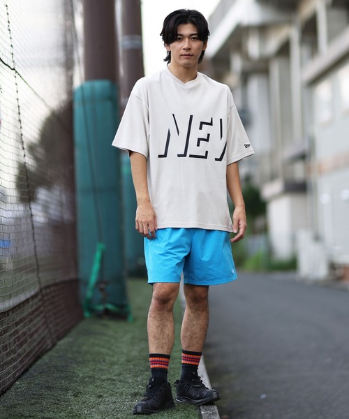 NEW ERA（ニューエラ）の「NEW ERA/ニューエラ 半袖Tシャツ ビッグロゴ 吸汗速乾 14410153/14410154/14410155（Tシャツ/カットソー・メンズ・ブラック/ホワイト/ベージュ・M/L/XXL/XL）」の20枚目の写真