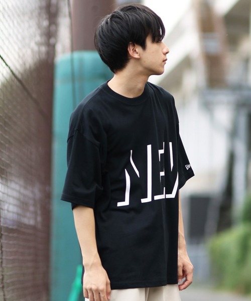 NEW ERA（ニューエラ）の「NEW ERA/ニューエラ 半袖Tシャツ ビッグロゴ 吸汗速乾 14410153/14410154/14410155（Tシャツ/カットソー・メンズ・ブラック/ホワイト/ベージュ・M/L/XXL/XL）」の14枚目の写真