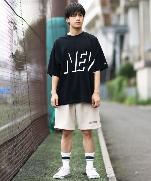 NEW ERA（ニューエラ）の「NEW ERA/ニューエラ 半袖Tシャツ ビッグロゴ 吸汗速乾 14410153/14410154/14410155（Tシャツ/カットソー・メンズ・ブラック/ホワイト/ベージュ・M/L/XXL/XL）」の15枚目の写真