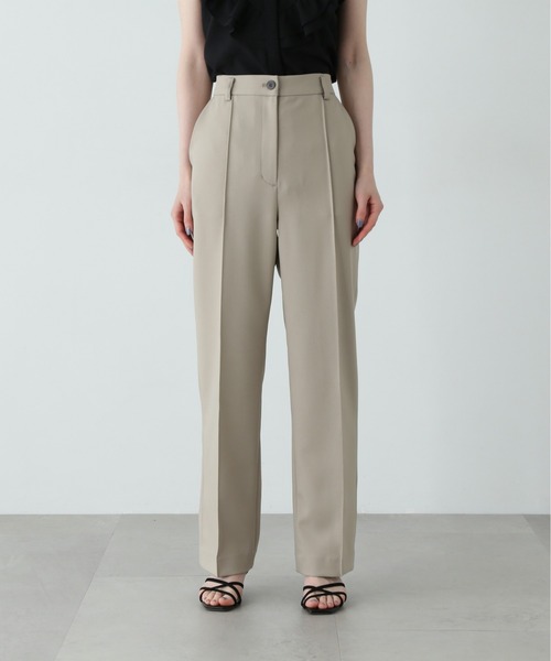 N.(N. Natural Beauty Basic)(エヌエヌナチュラルビューティーベーシック)の「センターコバストレートパンツ(スラックス・レディース・ベージュ/チャコールグレー・SMALL/MEDIUM)」の17枚目の写真