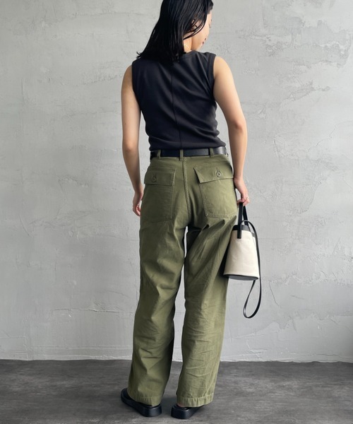 THE SHINZONE（ザ　シンゾーン）の「[THE SHINZONE/ザ シンゾーン] サーキュラーリブ ノースリーブカットソー（タンクトップ・レディース・ブラック/グレー/ホワイト/ブルー・0）」の20枚目の写真