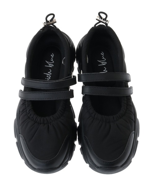 Green Parks(グリーンパークス)の「・richblue パフバレースニーカー(スニーカー・レディース・ブラック・S/M/LL/L)」の3枚目の写真