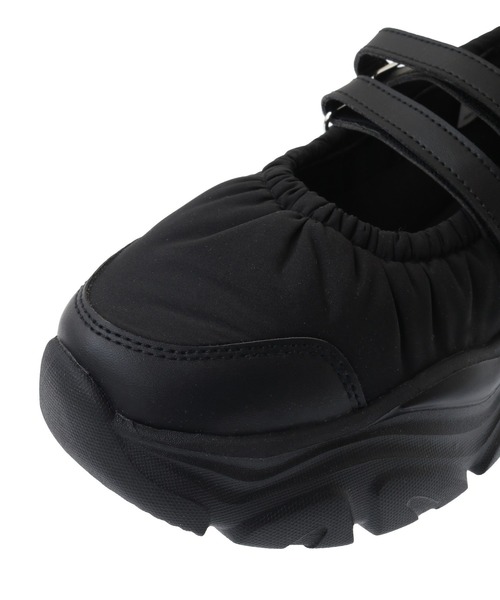 Green Parks(グリーンパークス)の「・richblue パフバレースニーカー(スニーカー・レディース・ブラック・S/M/LL/L)」の8枚目の写真