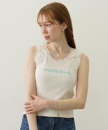 MILKFED. | COOPER LOGO LACE TANK TOP(タンクトップ)