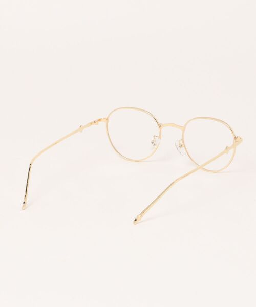 BARELY BLUE（ベアリーブルー）の「【 BARELY BLUE / ベアリーブルー 】 細フチ スパーク デザイン クリア レンズ メガネ（メガネ・レディース・ブラック/シルバー/ゴールド・FREE）」の5枚目の写真