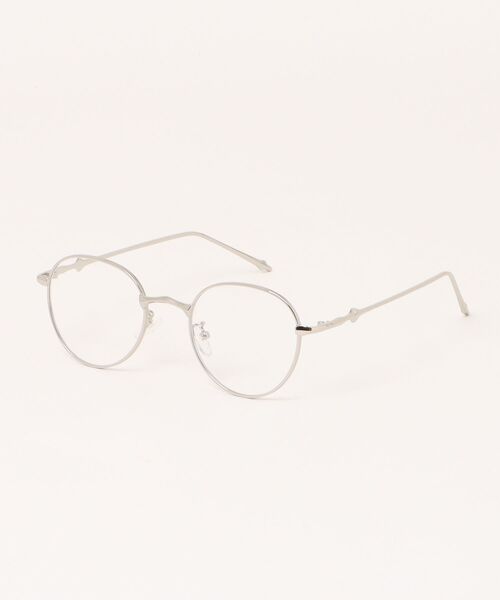 BARELY BLUE（ベアリーブルー）の「【 BARELY BLUE / ベアリーブルー 】 細フチ スパーク デザイン クリア レンズ メガネ（メガネ・レディース・ブラック/シルバー/ゴールド・FREE）」の11枚目の写真