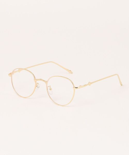 BARELY BLUE（ベアリーブルー）の「【 BARELY BLUE / ベアリーブルー 】 細フチ スパーク デザイン クリア レンズ メガネ（メガネ・レディース・ブラック/シルバー/ゴールド・FREE）」の19枚目の写真