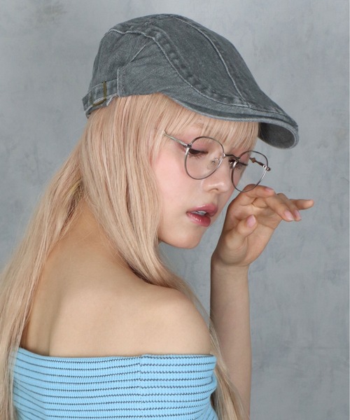 BARELY BLUE（ベアリーブルー）の「【 BARELY BLUE / ベアリーブルー 】 細フチ スパーク デザイン クリア レンズ メガネ（メガネ・レディース・ブラック/シルバー/ゴールド・FREE）」の20枚目の写真