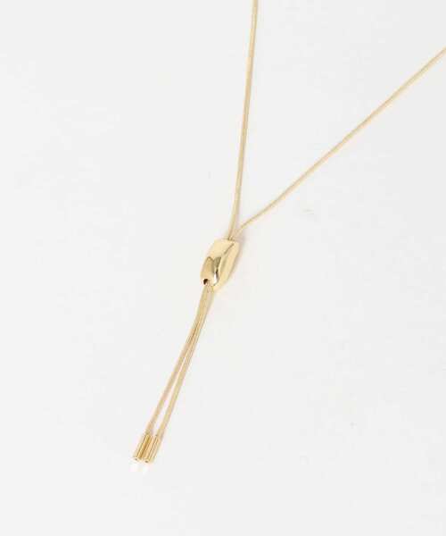 SMELLY（スメリー）の「シンプルスライドネックレス（ネックレス・レディース・ゴールド・-）」の6枚目の写真