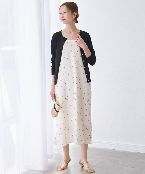 ROPE' PICNIC(ロペピクニック)の「【UVカット・吸水速乾・遮熱】Comfort Seriesコンフォートシリーズ/カーディガン(カーディガン/ボレロ・レディース・ブルー/ピンク系その他2/ブルー系その他6/キナリ/ブラック・40/38)」の6枚目の写真