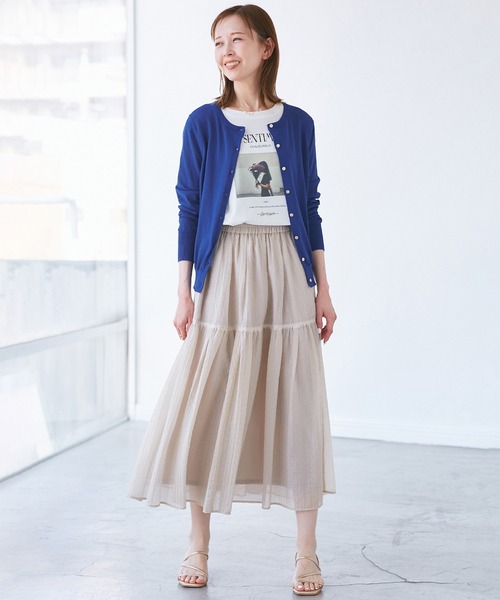 ROPE' PICNIC(ロペピクニック)の「【UVカット・吸水速乾・遮熱】Comfort Seriesコンフォートシリーズ/カーディガン(カーディガン/ボレロ・レディース・ブルー/ピンク系その他2/ブルー系その他6/キナリ/ブラック・40/38)」の10枚目の写真