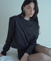 IRIS47 | 【IRIS 47】silky long tops/シルキー ロング トップス dress24 ※(Tシャツ/カットソー)