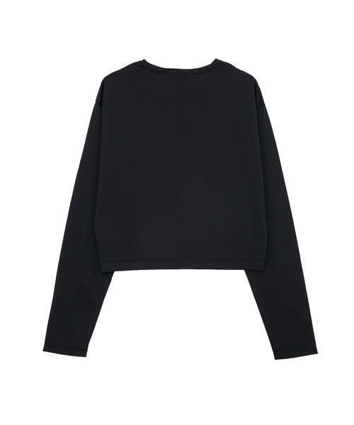 IRIS47(イリスフォーセブン)の「【IRIS 47】silky long tops/シルキー ロング トップス dress24 ※(Tシャツ/カットソー・レディース・ホワイト/ブラック・FREE)」の5枚目の写真
