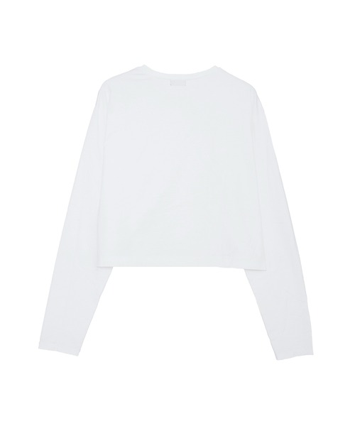 IRIS47(イリスフォーセブン)の「【IRIS 47】silky long tops/シルキー ロング トップス dress24 ※(Tシャツ/カットソー・レディース・ホワイト/ブラック・FREE)」の11枚目の写真