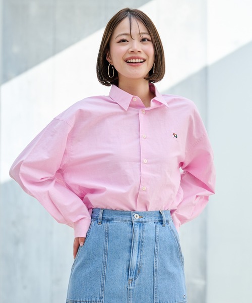 Arnold Palmer（アーノルドパーマー）の「寄り添うリネン オーバー シェア シャツ（シャツ/ブラウス・レディース・オフホワイト/ライトベージュ/サックスブルー/ピンク/イエロー/ネイビー・S/M/L/LL/XS）」の6枚目の写真