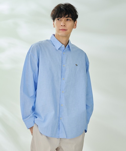 Arnold Palmer（アーノルドパーマー）の「寄り添うリネン オーバー シェア シャツ（シャツ/ブラウス・レディース・オフホワイト/ライトベージュ/サックスブルー/ピンク/イエロー/ネイビー・S/M/L/LL/XS）」の21枚目の写真