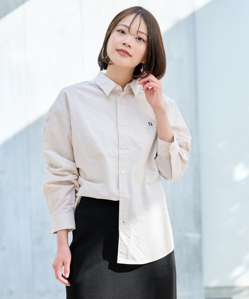 Arnold Palmer（アーノルドパーマー）の「寄り添うリネン オーバー シェア シャツ（シャツ/ブラウス・レディース・オフホワイト/ライトベージュ/サックスブルー/ピンク/イエロー/ネイビー・S/M/L/LL/XS）」の14枚目の写真