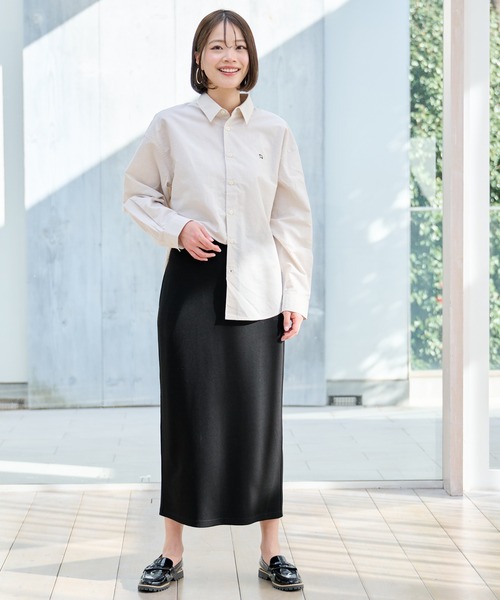 Arnold Palmer（アーノルドパーマー）の「寄り添うリネン オーバー シェア シャツ（シャツ/ブラウス・レディース・オフホワイト/ライトベージュ/サックスブルー/ピンク/イエロー/ネイビー・S/M/L/LL/XS）」の15枚目の写真