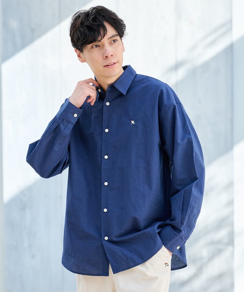 Arnold Palmer（アーノルドパーマー）の「寄り添うリネン オーバー シェア シャツ（シャツ/ブラウス・レディース・オフホワイト/ライトベージュ/サックスブルー/ピンク/イエロー/ネイビー・S/M/L/LL/XS）」の16枚目の写真