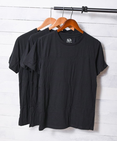 FRUIT OF THE LOOM(フルーツオブザルーム)の「【RS】【FRUIT OF THE LOOM】天竺TC Tシャツ【3枚セット】(Tシャツ/カットソー・レディース・ブラック/ホワイト・X-LARGE/LARGE/MEDIUM)」の10枚目の写真