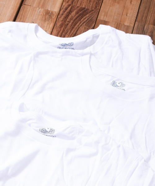 FRUIT OF THE LOOM(フルーツオブザルーム)の「【RS】【FRUIT OF THE LOOM】天竺TC Tシャツ【3枚セット】(Tシャツ/カットソー・レディース・ブラック/ホワイト・X-LARGE/LARGE/MEDIUM)」の5枚目の写真