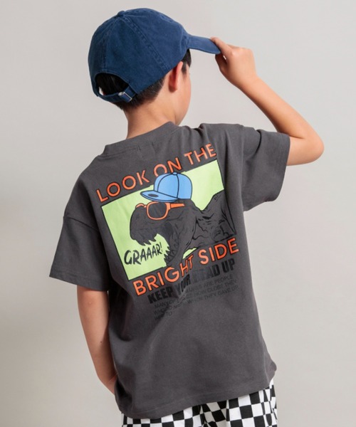 DRC branshes(ディーアールシーブランシェス)の「【DRC/綿100%】アソートグラフィック半袖Tシャツ(Tシャツ/カットソー・キッズ・アイボリー/マスタード/その他2/その他1/カラフル/コバルトブルー/フューシャピンク/ベージュ/ブラック/ホワイト/チャコールグレー/オレンジ・130/140/150/160/90/100/110/120)」の4枚目の写真