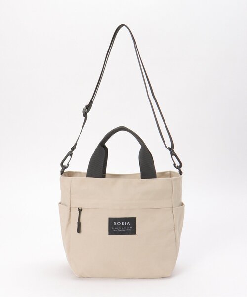 LBC(エルビーシー)の「撥水ナイロンミニトートバッグ(トートバッグ・レディース・ブラック/ベージュ/グレー・FREE)」の9枚目の写真