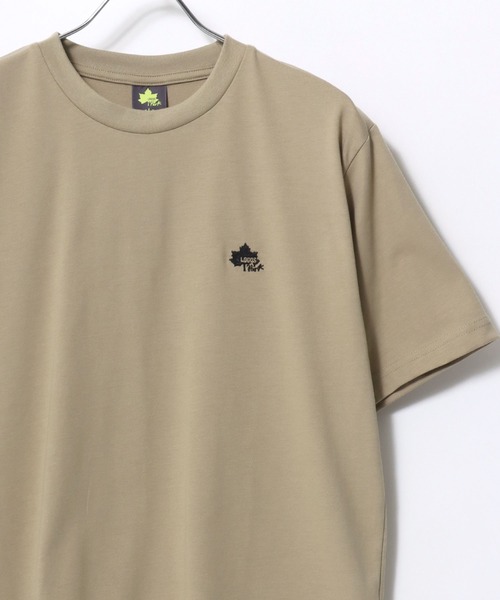 LOGOS（ロゴス）の「2026SS LOGOS/ロゴス 吸汗速乾 ワンポイント刺繍 半袖Tシャツ レディース メンズ（Tシャツ/カットソー・メンズ・ベージュ/ネイビー/オフホワイト/グリーン/キャメル/ブルーグリーン/スミクロ/オレンジ/カーキ/ワイン/サンドベージュ・LL/M/L）」の14枚目の写真