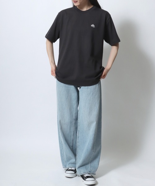 LOGOS（ロゴス）の「2026SS LOGOS/ロゴス 吸汗速乾 ワンポイント刺繍 半袖Tシャツ レディース メンズ（Tシャツ/カットソー・メンズ・ベージュ/ネイビー/オフホワイト/グリーン/キャメル/ブルーグリーン/スミクロ/オレンジ/カーキ/ワイン/サンドベージュ・LL/M/L）」の20枚目の写真